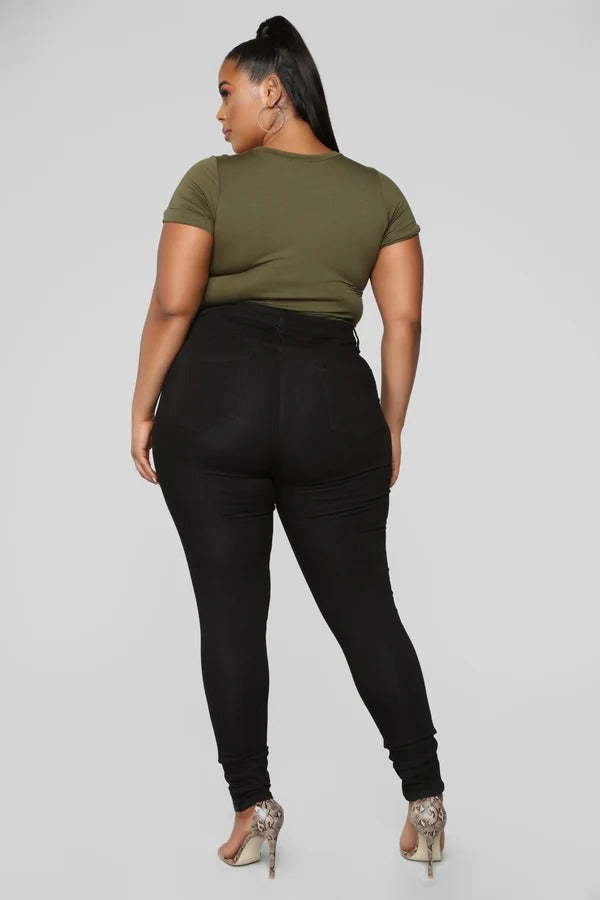 Women's Classic High-Waisted Skinny Jeans | Slim Fit Stretch Denim