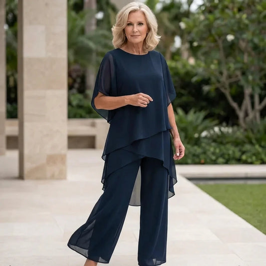 Women's Draped Palazzo Pants | Flowy Wide-Leg Casual Trousers