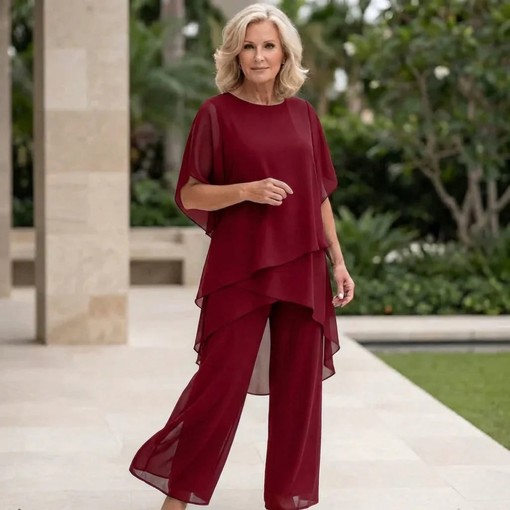Women's Draped Palazzo Pants | Flowy Wide-Leg Casual Trousers
