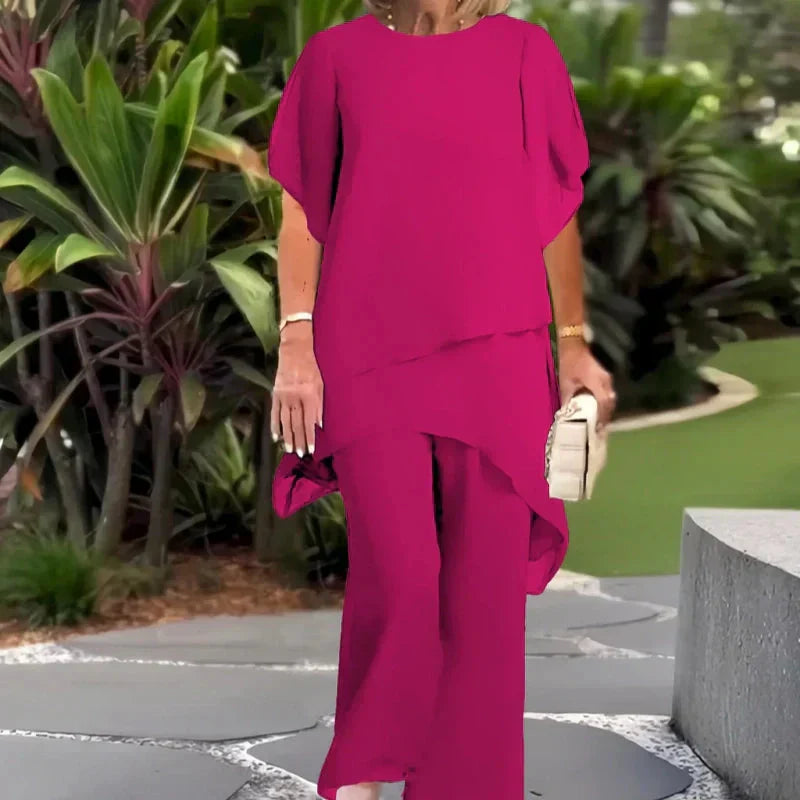 Women's Draped Palazzo Pants | Flowy Wide-Leg Casual Trousers