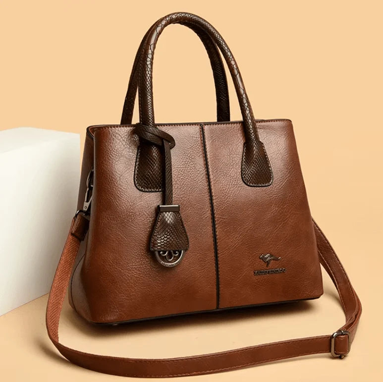 Women's Genuine Leather Shoulder Bag | Classic Everyday Handbag