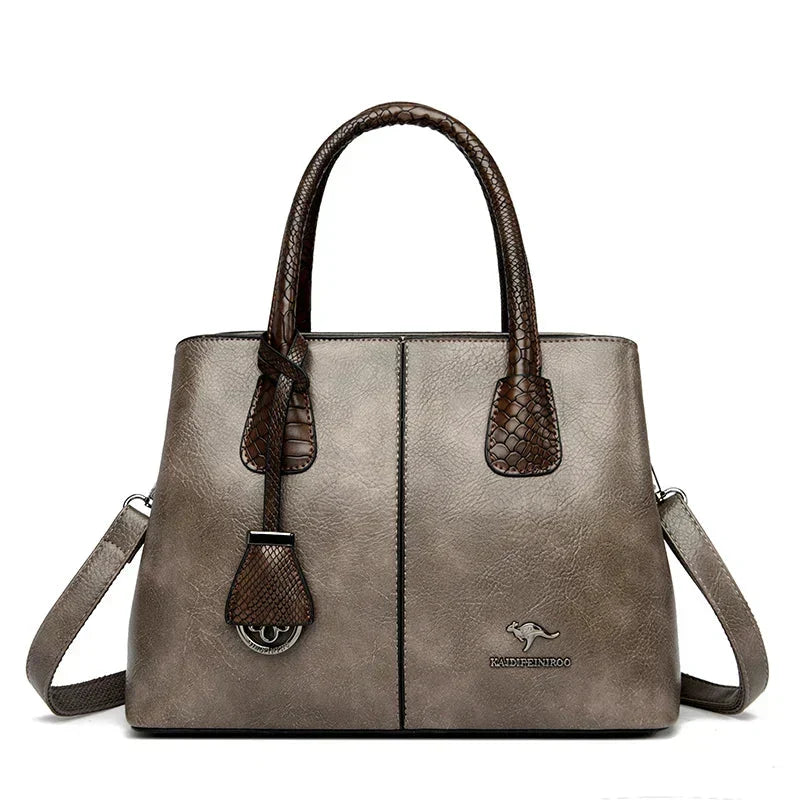 Women's Genuine Leather Shoulder Bag | Classic Everyday Handbag