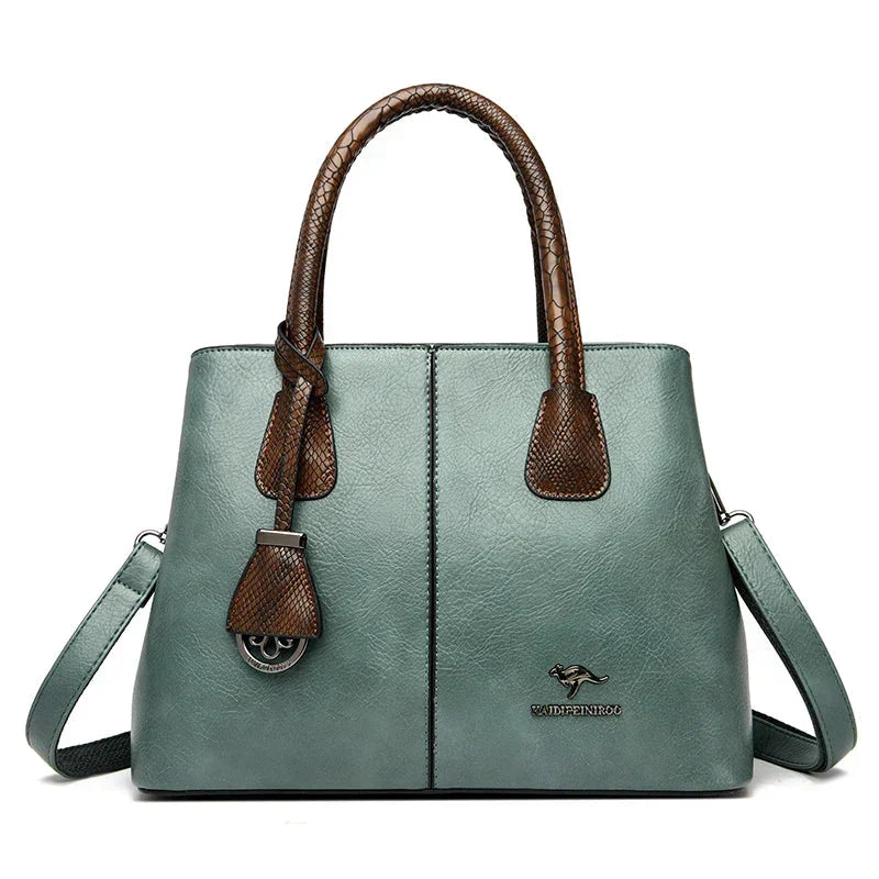 Women's Genuine Leather Shoulder Bag | Classic Everyday Handbag
