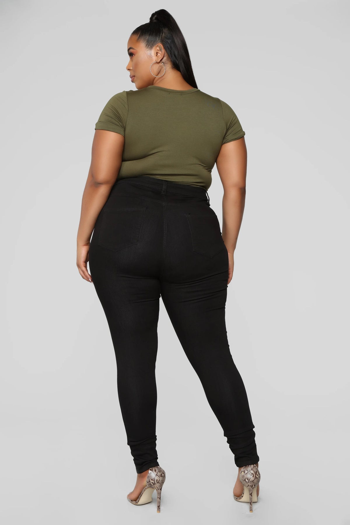 Women's Classic High-Waisted Skinny Jeans | Slim Fit Stretch Denim