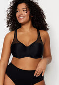 Women's Plus Size Mesh Contour Bra | Supportive Full Coverage Everyday Bra