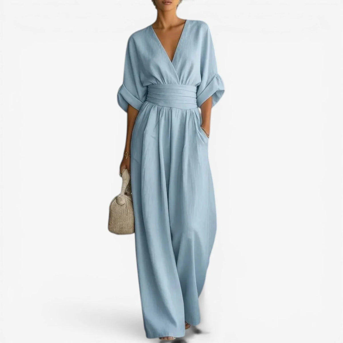 Women's Elegant Wide-Leg Jumpsuit | Chic, Comfortable & Flattering One-Piece Outfit