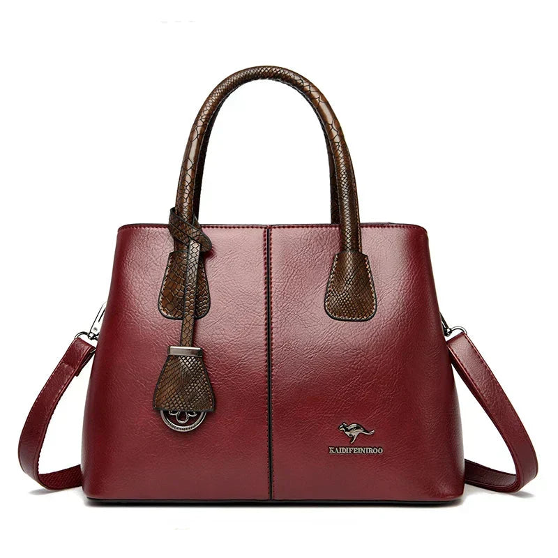 Women's Genuine Leather Shoulder Bag | Classic Everyday Handbag